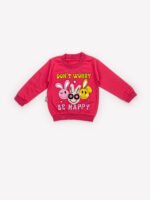 Ensemble 2 Pièces Vêtement bébé Fille - Sweat et Pantalon « Be Happy » (Rose) – Image 5