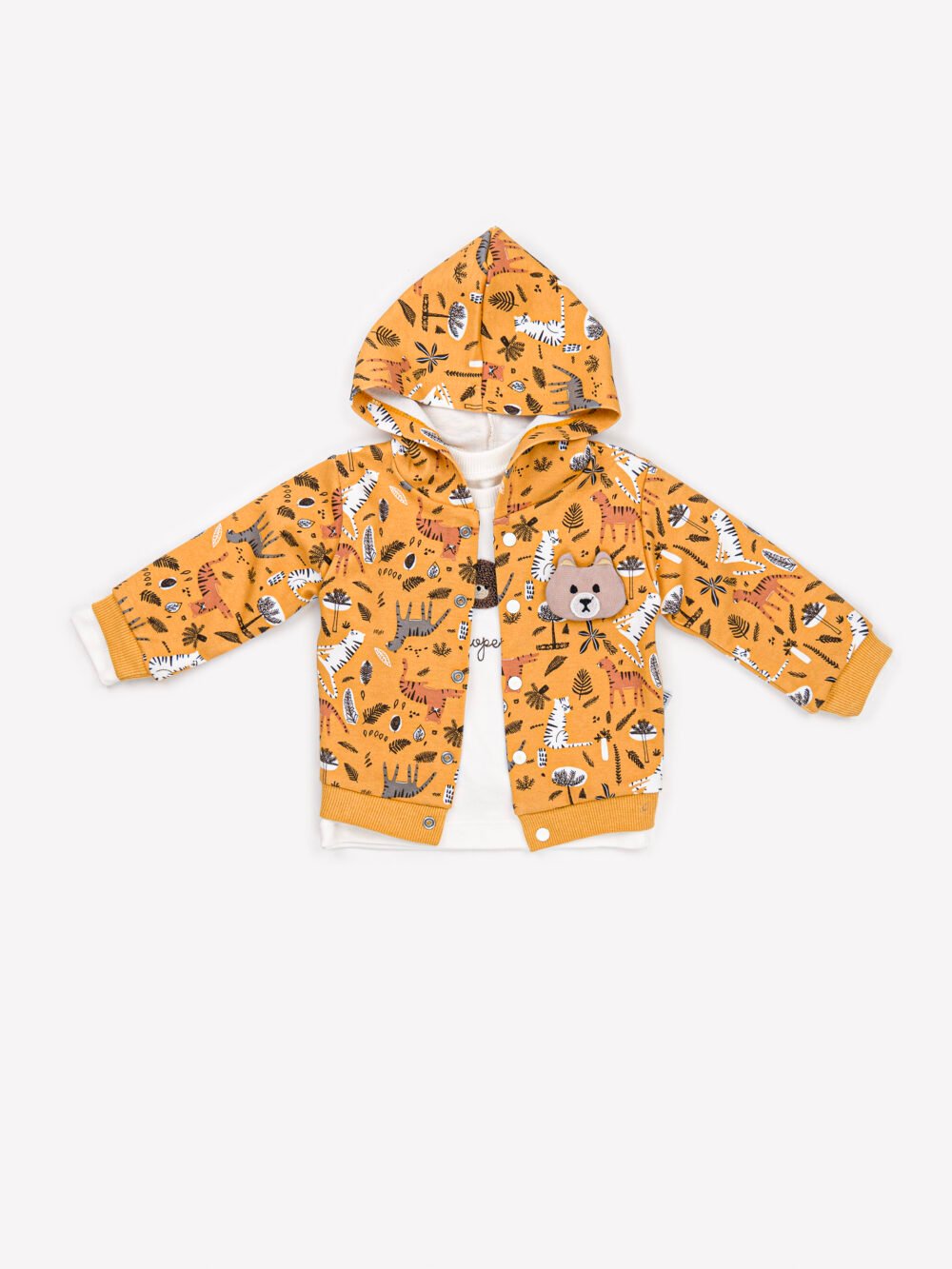 Ensemble 3 Pièces Vêtement bébé Mixte - Veste, T-shirt & Pantalon Safari – Image 4