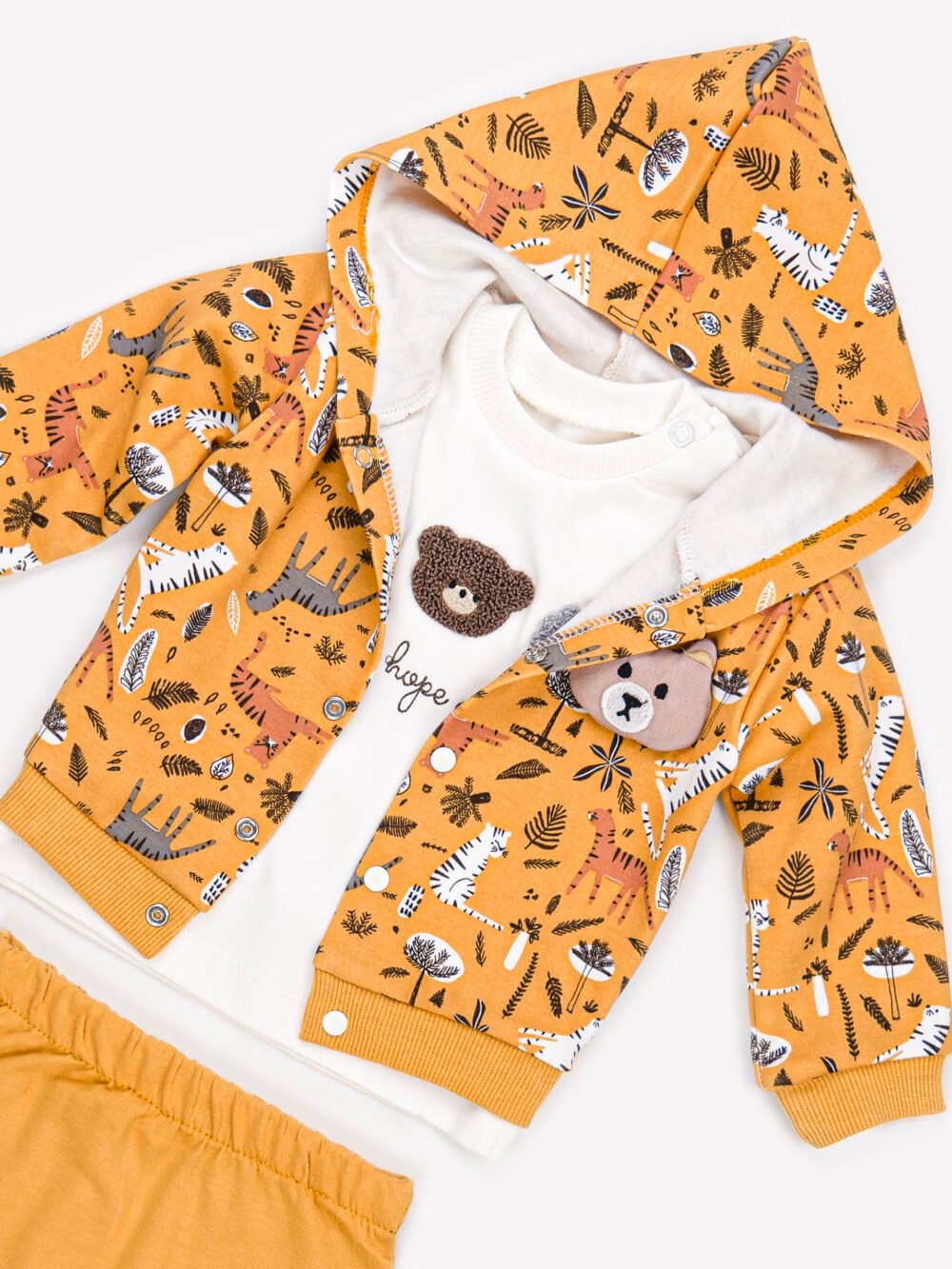 Ensemble 3 Pièces Vêtement bébé Mixte - Veste, T-shirt & Pantalon Safari – Image 2