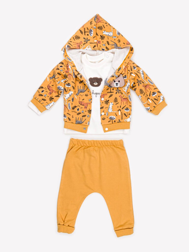 Ensemble 3 Pièces Mixte – Veste, T-shirt & Pantalon Safari