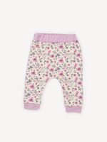 Ensemble 3 Pièces Vêtement bébé Fille - Body, Pantalon & Bonnet Motif Floral (Lavande) – Image 6