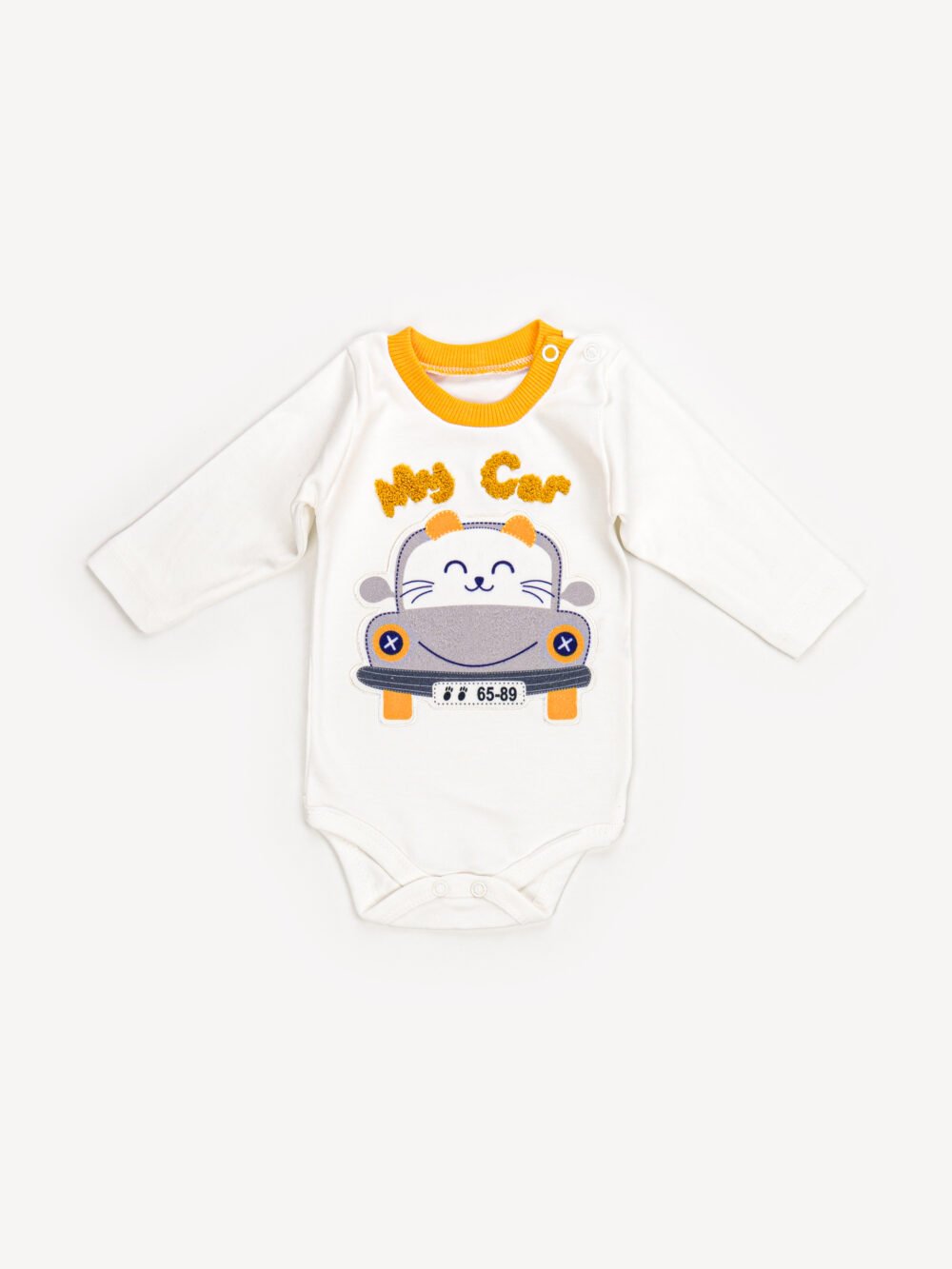 Ensemble 3 Pièces Vêtement bébé Garçon - Cardigan, Body & Pantalon Chat – Image 5