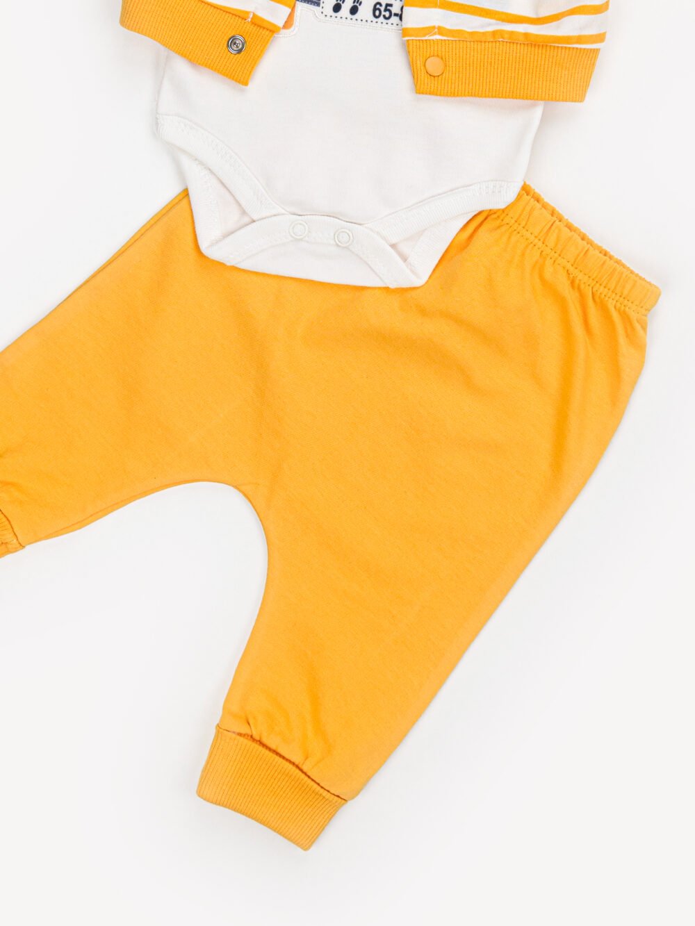 Ensemble 3 Pièces Vêtement bébé Garçon - Cardigan, Body & Pantalon Chat – Image 3