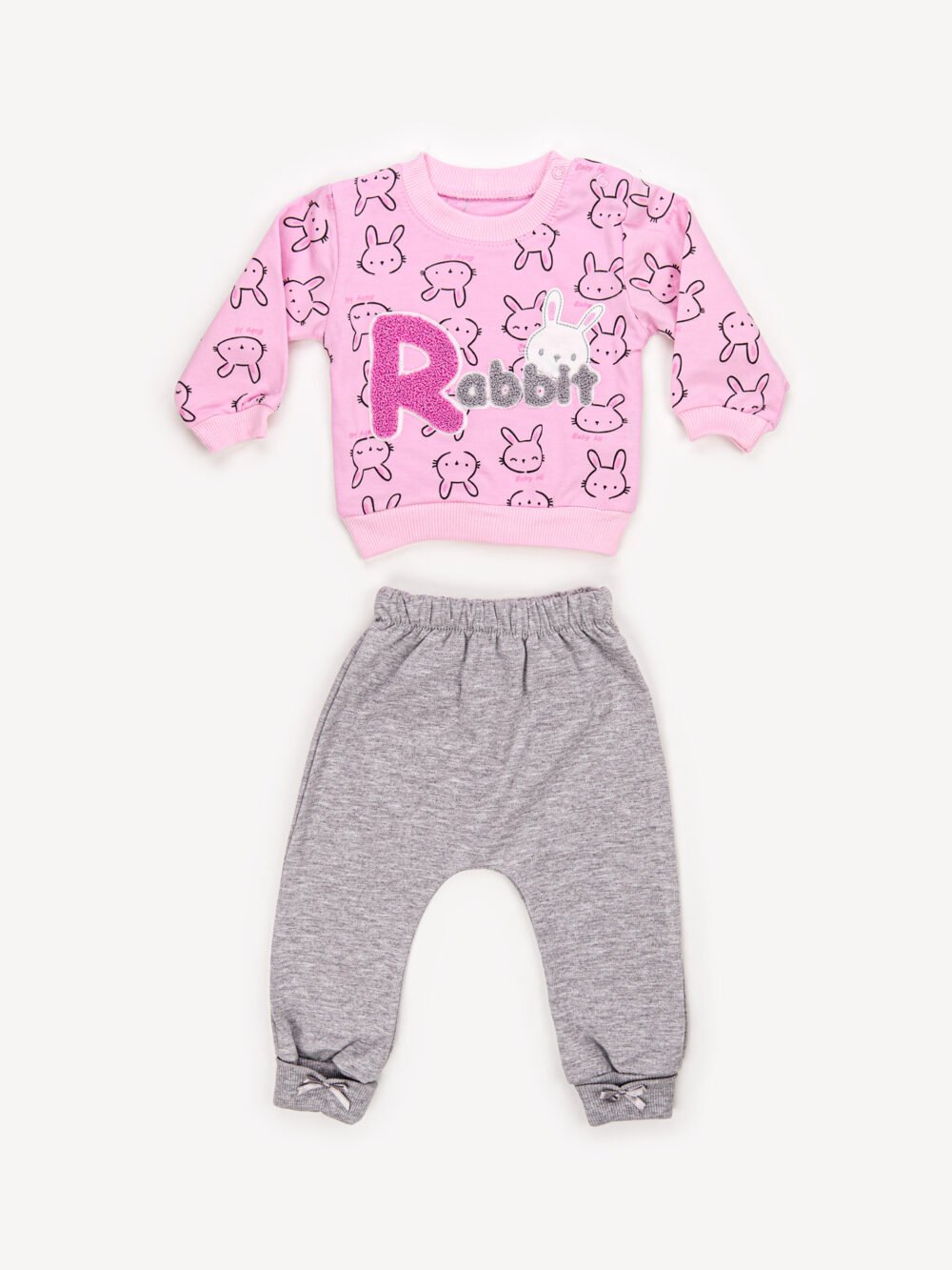 Ensemble 2 Pièces Fille – Sweat Rabbit & Pantalon Ensemble 2 Pièces Vêtement bébé Fille - Sweat Rabbit & Pantalon – Image 6