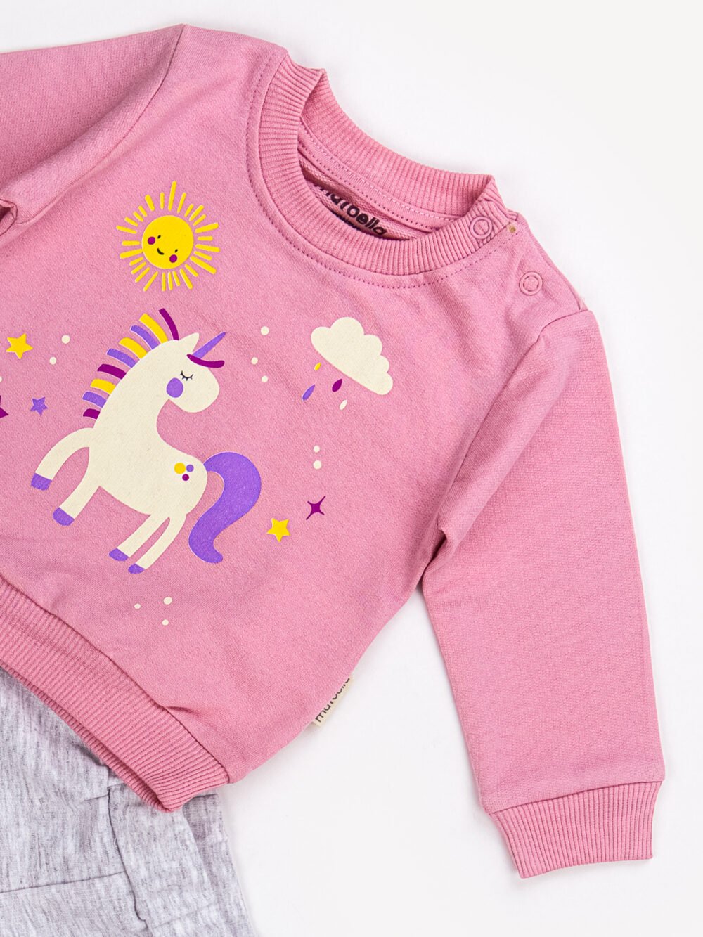 Ensemble 2 Pièces Vêtement bébé Fille - Pull Licorne et Pantalon Douillet – Image 2