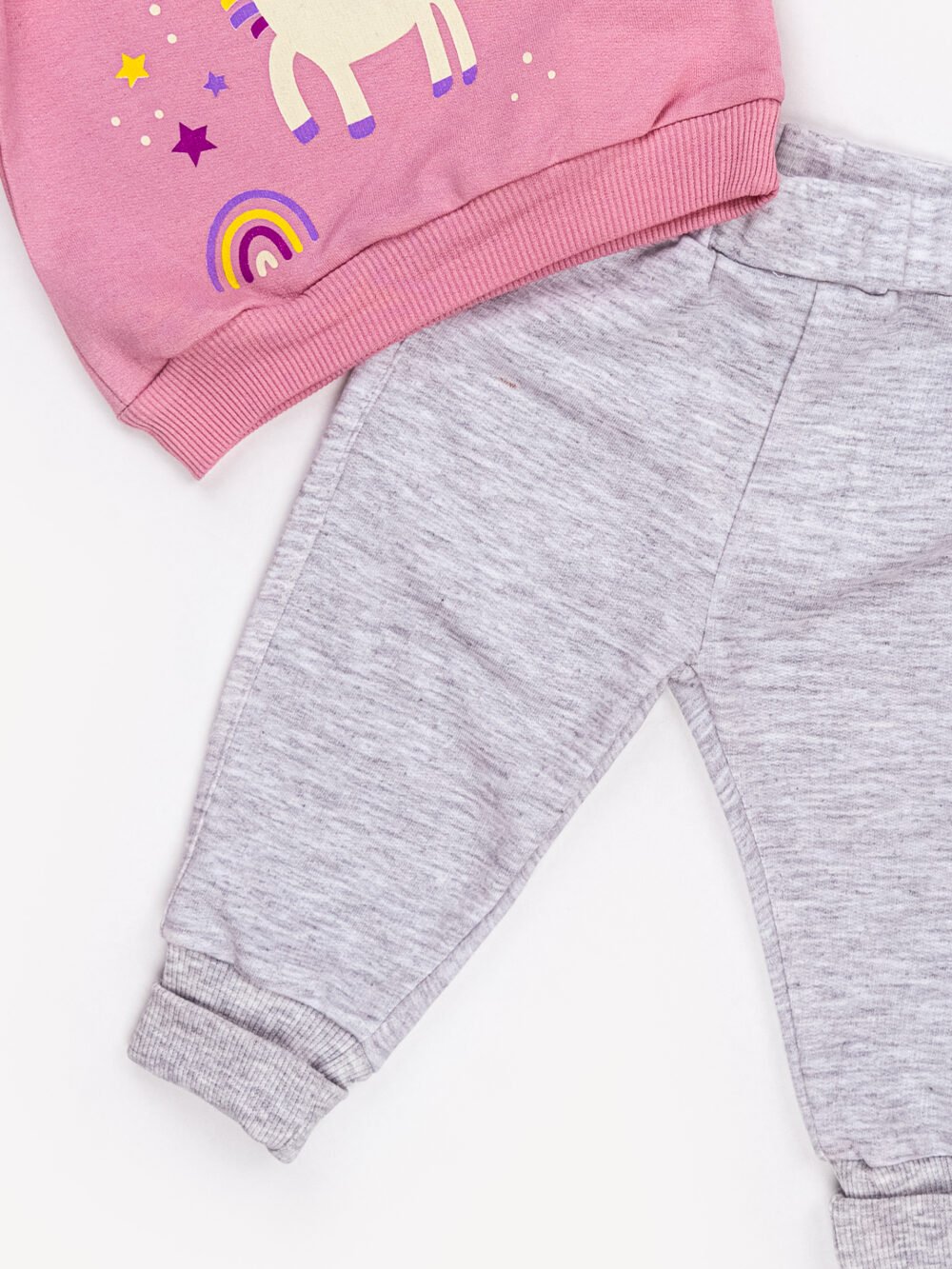 Ensemble 2 Pièces Vêtement bébé Fille - Pull Licorne et Pantalon Douillet – Image 3