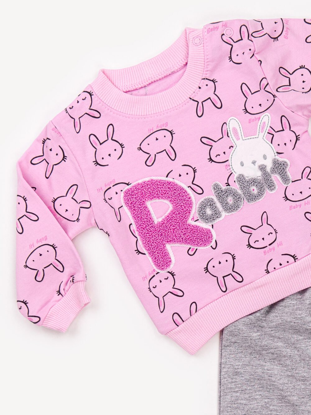 Ensemble 2 Pièces Fille – Sweat Rabbit & Pantalon Ensemble 2 Pièces Vêtement bébé Fille - Sweat Rabbit & Pantalon – Image 2
