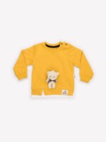Ensemble bébé Garçon 2 Pièces - Sweat Ours Peluche et Pantalon (Jaune) – Image 4