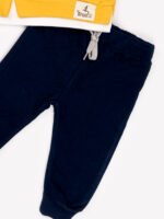 Ensemble bébé Garçon 2 Pièces - Sweat Ours Peluche et Pantalon (Jaune) – Image 3