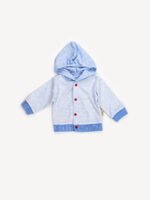 Ensemble 3 Pièces Garçon - Cardigan, Body & Pantalon Éléphant (Bleu) – Image 7