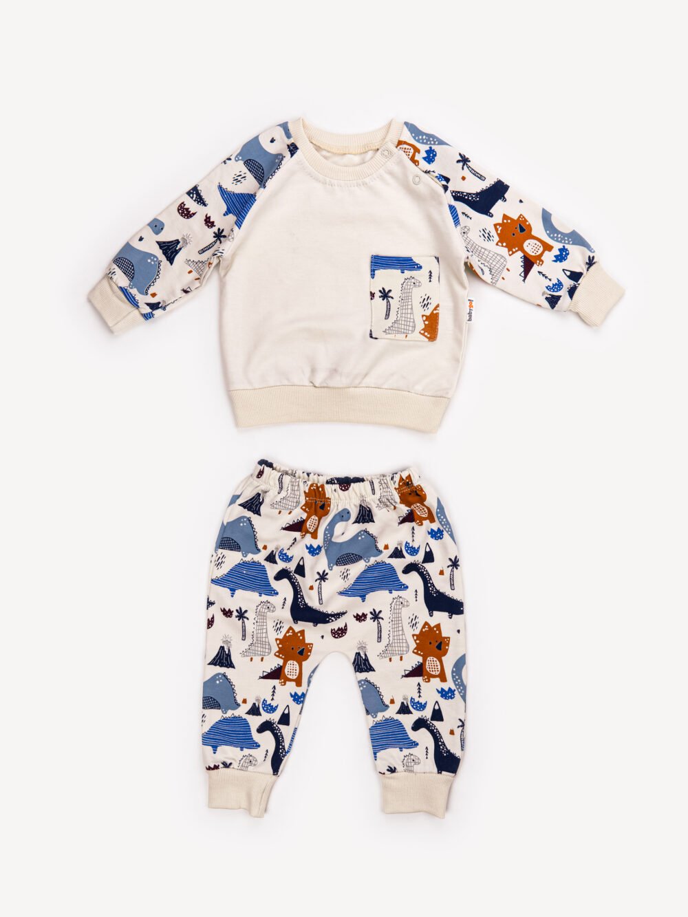 Ensemble 2 Pièces Vêtement bébé Garçon - Sweat Dino & Pantalon Aventure – Image 3