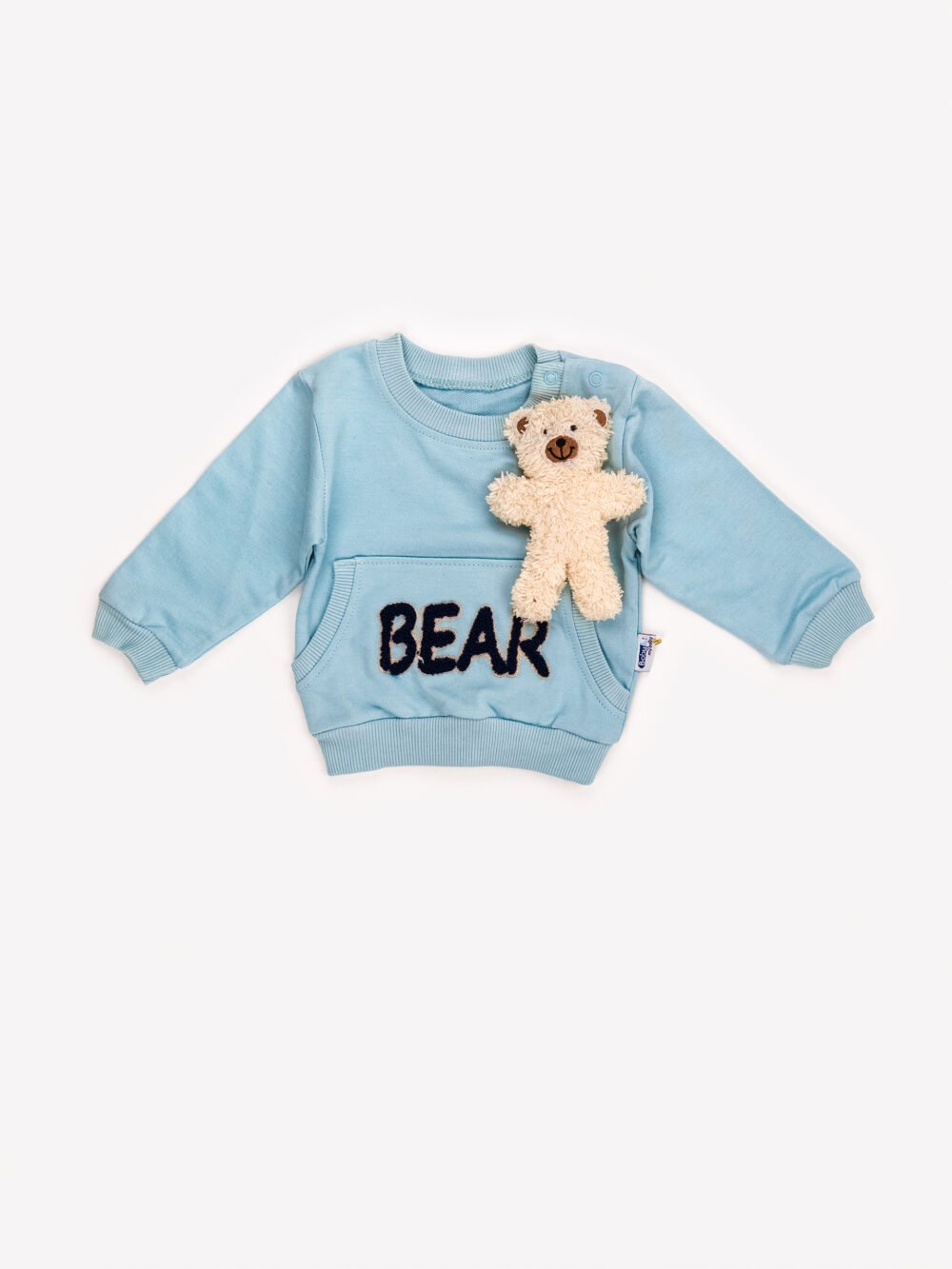 Ensemble 2 Pièces Vêtement Bébé Garçon - Sweat & Pantalon avec Ours en Peluche – Image 5