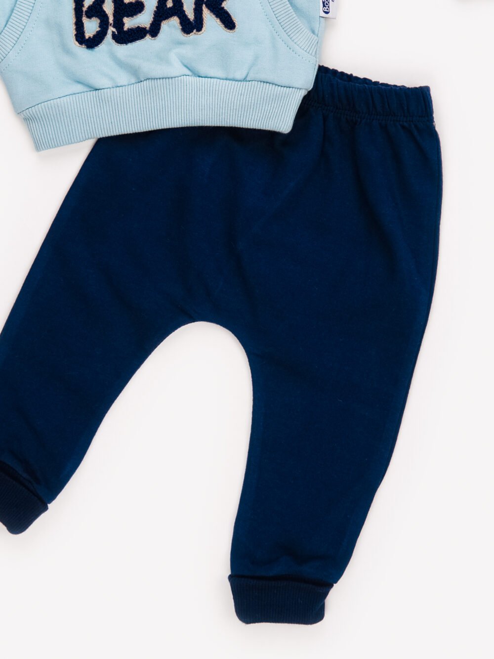 Ensemble 2 Pièces Vêtement Bébé Garçon - Sweat & Pantalon avec Ours en Peluche – Image 4