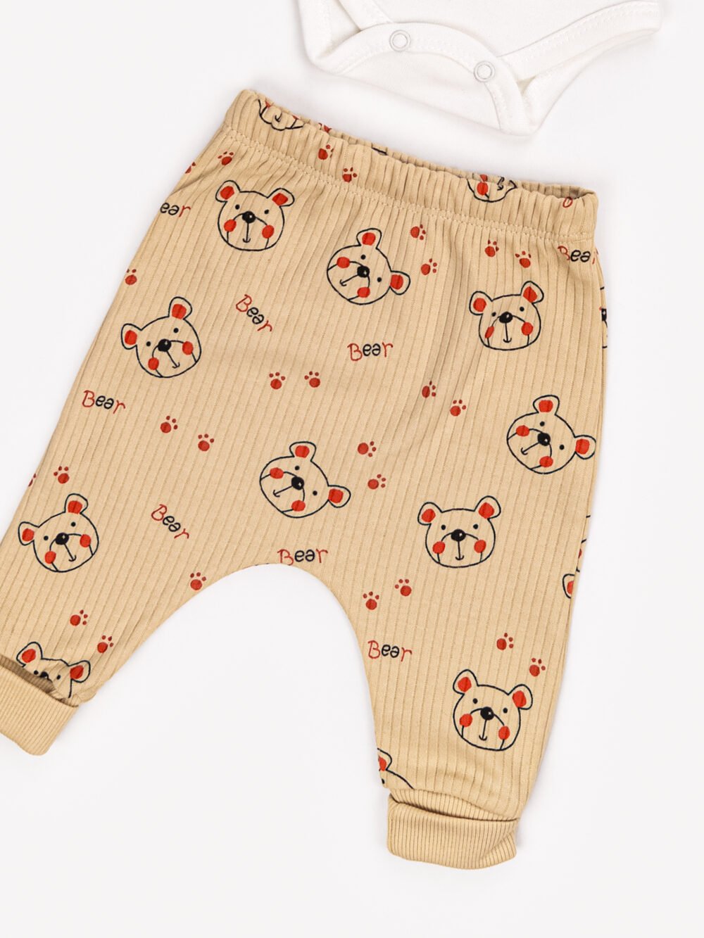 Ensemble 3 Pièces Vêtement bébé Garçon - Veste, Body & Pantalon Ours Amusant – Image 5