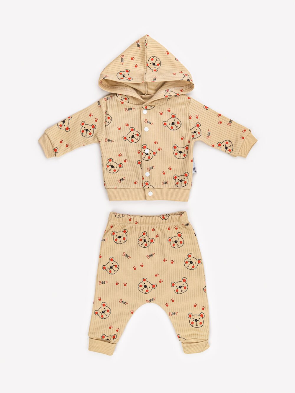 Ensemble 3 Pièces Vêtement bébé Garçon - Veste, Body & Pantalon Ours Amusant – Image 7