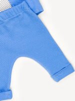 Ensemble 3 Pièces Vêtement bébé Garçon - Costume Élégant avec Noeud Papillon (Bleu) – Image 3