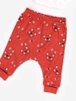 Ensemble 3 Pièces Vêtement bébé Garçon - Veste, Body & Pantalon Ours Amusant (Rouge) – Image 6