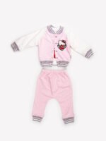Ensemble 3 Pièces Vêtement bébé Fille - Veste, T-shirt & Pantalon Hello Kitty (Rose Clair) – Image 3
