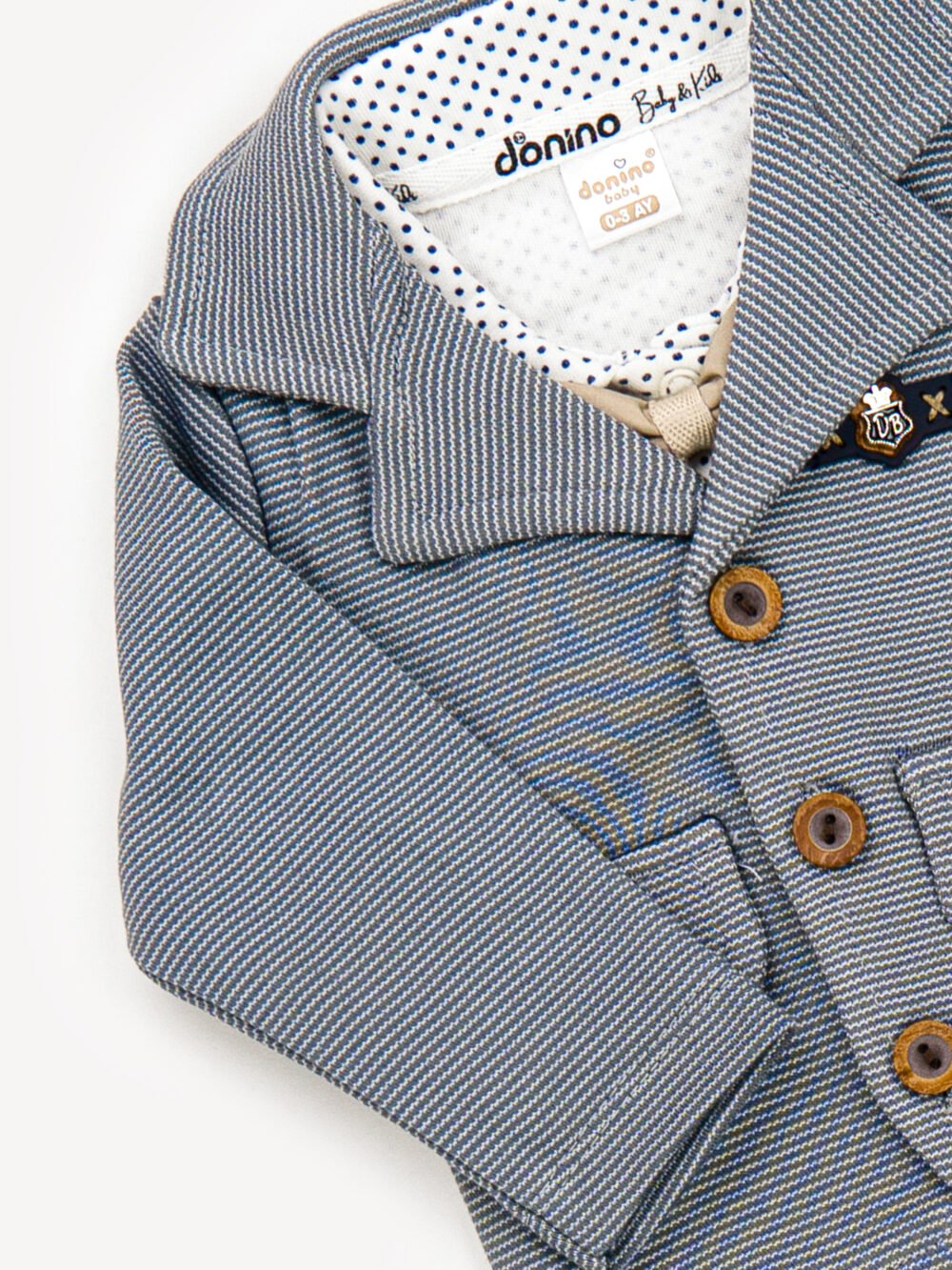 Ensemble 3 Pièces Vêtement bébé Garçon - Costume Élégant avec Noeud Papillon – Image 2