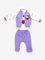 Ensemble 3 Pièces Vêtement bébé Fille - Veste, T-shirt & Pantalon Hello Kitty (Lavande) – Image 3