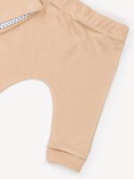 Ensemble 3 Pièces Vêtement bébé Garçon - Costume Élégant avec Noeud Papillon (Beige) – Image 3
