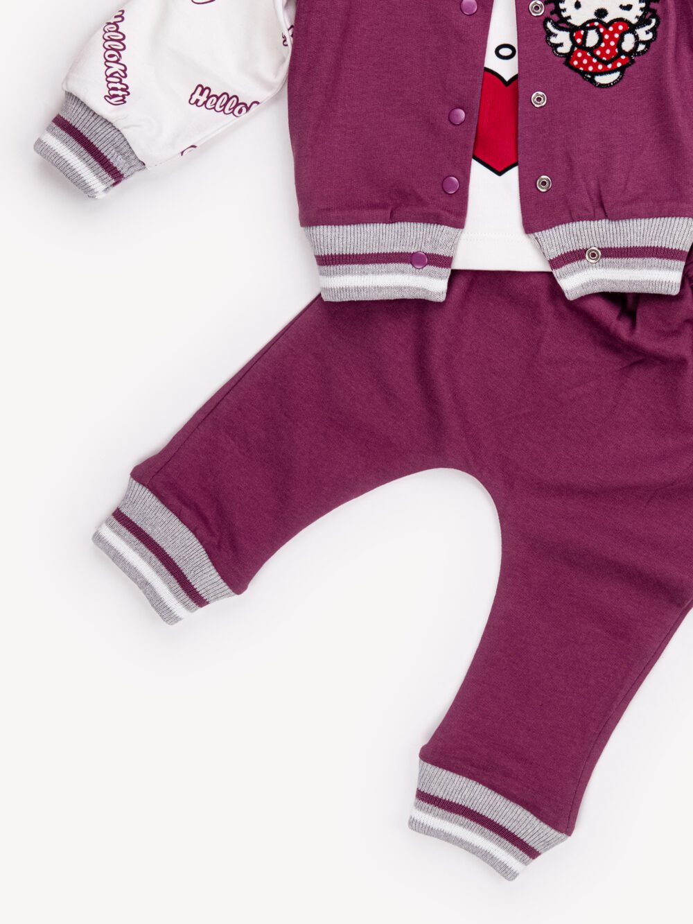 Ensemble 3 Pièces Vêtement bébé Fille - Veste, T-shirt & Pantalon Hello Kitty – Image 3