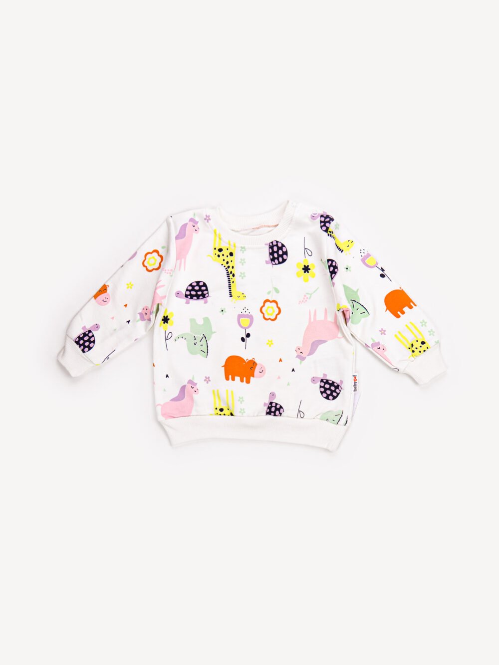 Ensemble Vêtement bébé Fille - Sweat Animaux & Pantalon Lavande/Turquoise – Image 6