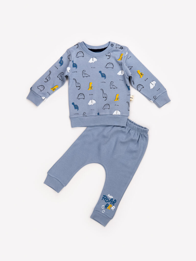 Ensemble Vêtements Hiver Bébé Garçon - Sweat Capuche Dinosaure + Pantalon - Taille 12-24 Mois, 2-3 Ans - Chaud Et Doux