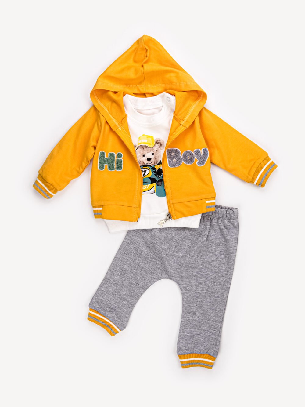 Ensemble 3 Pièces Garçon – Veste, T-shirt & Pantalon Hi Boy Ensemble 3 Pièces Garçon – Veste, T-shirt & Pantalon Hi Boy