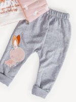 Ensemble 3 Pièces Vêtement Bébé Fille - Douceur Lapin pour Petites Princesses (Pêche) – Image 4