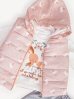 Ensemble 3 Pièces Vêtement Bébé Fille - Douceur Lapin pour Petites Princesses (Pêche) – Image 3
