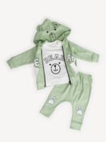 Ensemble 2 Pièces Vêtement Bébé Garçon – Sweatshirt « BEAR » & Pantalon