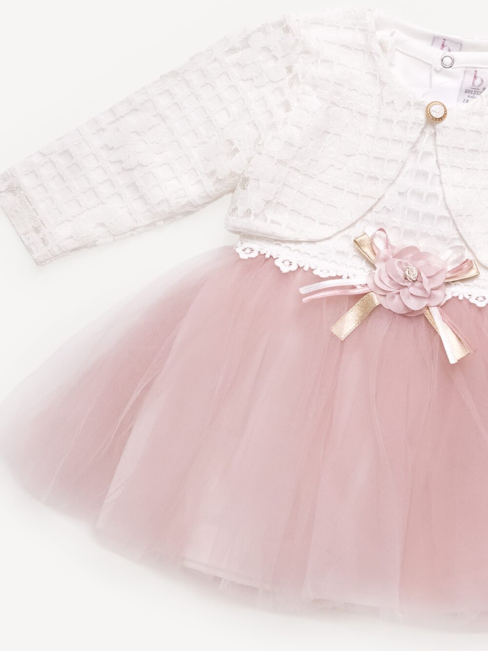 Robe de Cérémonie Vêtement Bébé Fille - Dentelle & Tulle Élégants – Image 2
