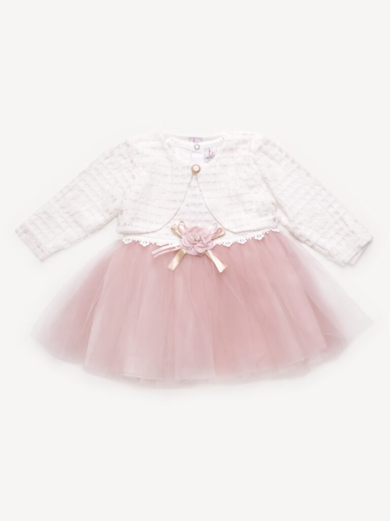 Robe de Cérémonie Vêtement Bébé Fille - Dentelle & Tulle Élégants