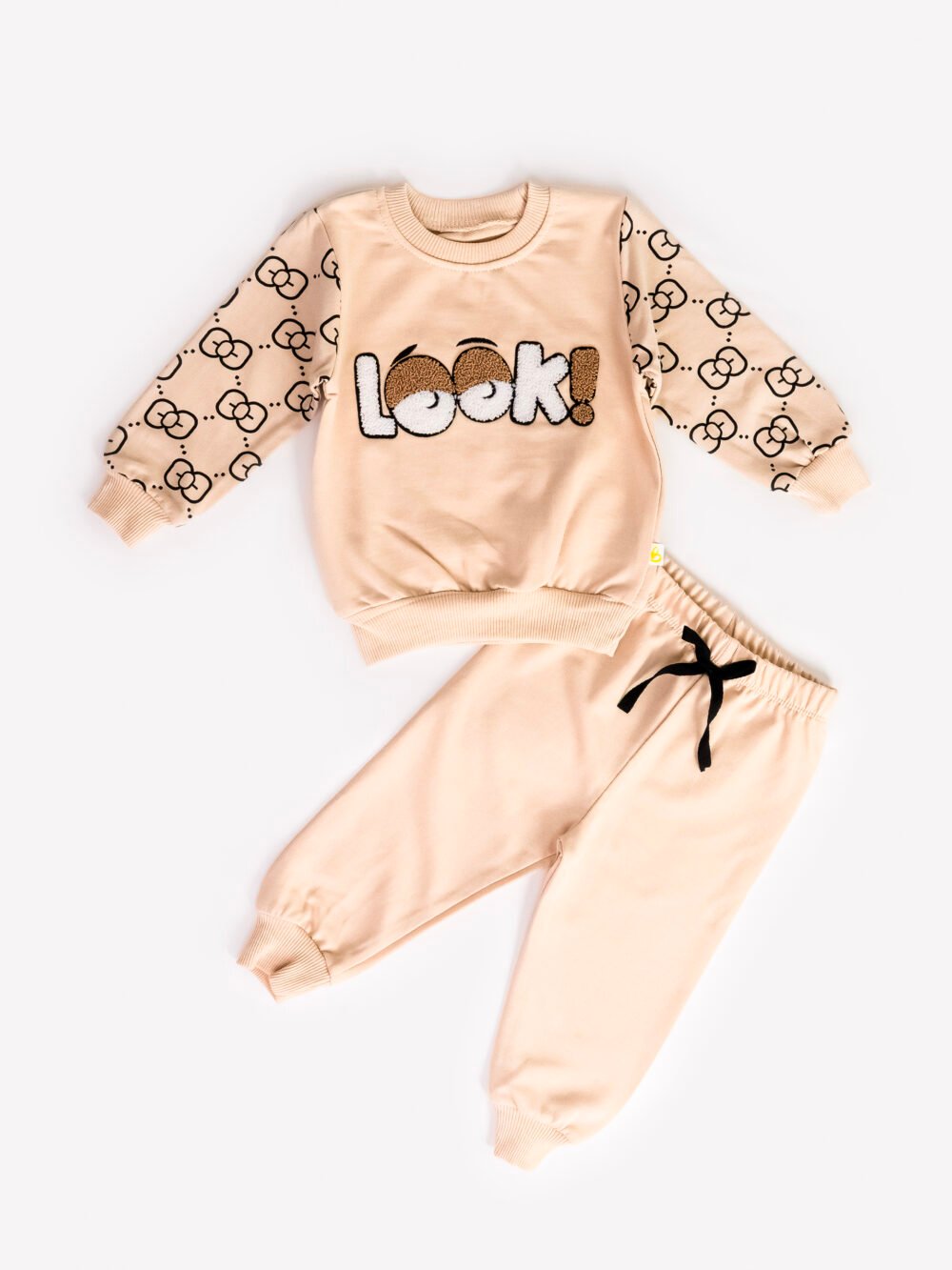 Ensemble 2 Pièces Vêtement Bébé Garçon - Sweatshirt "Look!" & Pantalon Douillet Ensemble 2 Pièces Vêtement Bébé Garçon - Sweatshirt "Look!" & Pantalon Douillet