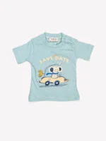 Ensemble "Petit Pilote" - Collection Été - 100% Coton Oeko-Tex (Turquoise) – Image 6