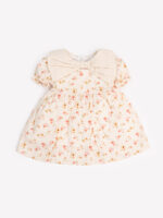 Robe "Jardin Fleuri" - Collection Été - 100% Coton Oeko-Tex (Beige)