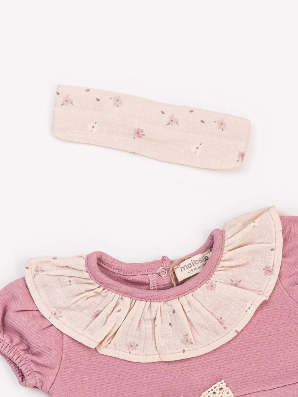 Robe + Bandeau "Petite Fleur" - Collection Été - 100% Coton Oeko-Tex – Image 3