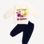 Ensemble 2 Pièces Fille – Sweat et Pantalon « Be Happy »